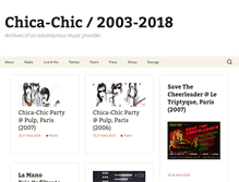 Tablet Screenshot of chica-chic.com